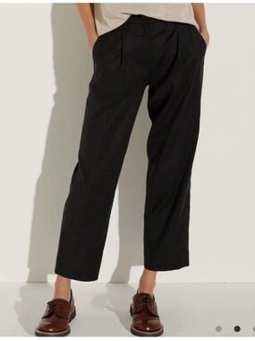 The Reset R Label Slouchy Crop Trouser Cropped Pants Black Sz Small